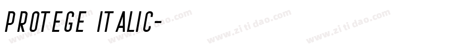 Protege Italic字体转换
